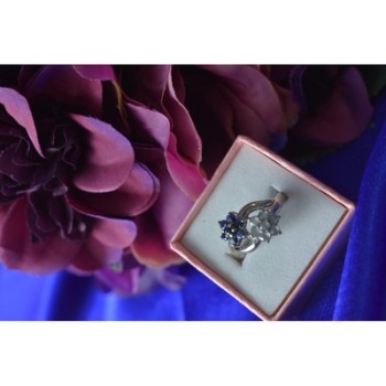 925 Sterling Silver Blue Spinel 