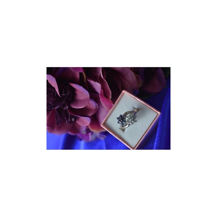 925 Sterling Silver Blue Spinel 