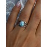 925 Sterling Silver Larimar Ring Size 7