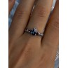 925 Sterling Silver Alexandrite Heart Ring Size 10