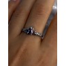 925 Sterling Silver Alexandrite Heart Ring Size 10