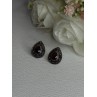 925 Sterling Silver Garnet & Marcasite Earrings Length 0.60 Inch