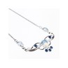925 Sterling Silver Moonstone & Aquamarine Necklace