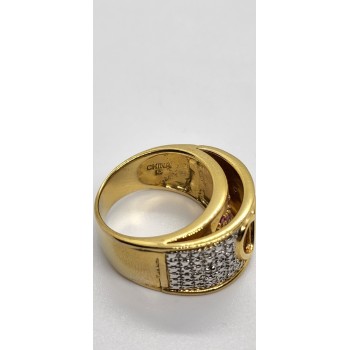 925 Sterling Silver Ruby Ring Size 7.5