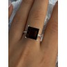 925 Sterling Silver Dravite Brown Tourmaline Ring Size 8