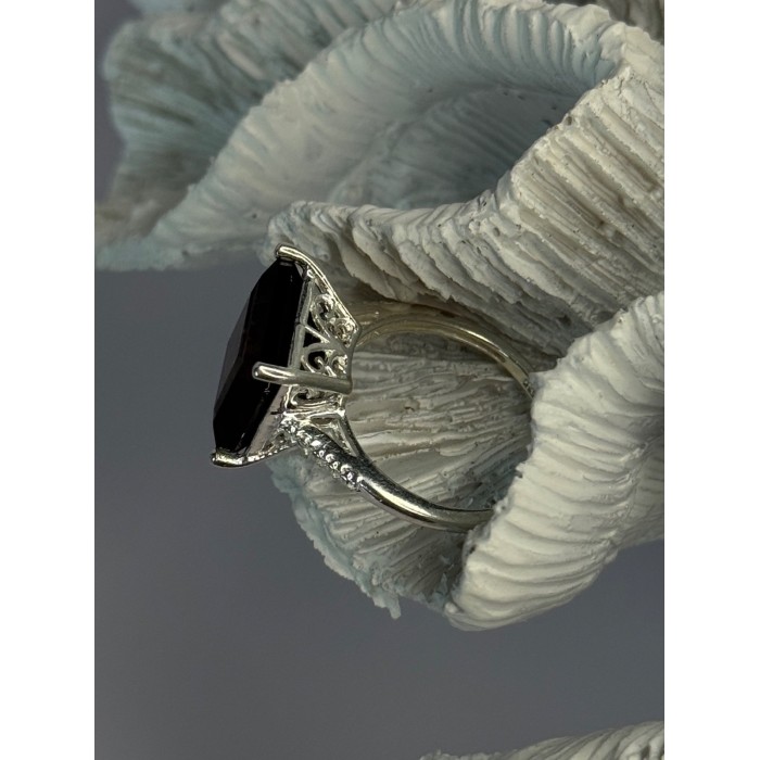 925 Sterling Silver Dravite Brown Tourmaline Ring Size 8