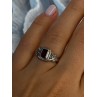 Vintage 925 Sterling Silver Garnet Ring Size 7