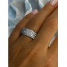 Elegant 925 Sterling Silver White Topaz Ring Size 6.5