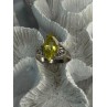 925 Sterling Silver Peridot Ring Size 9.5