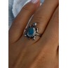 925 Sterling Silver Turtle Turquoise Ring Size 6.5