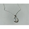 925 Sterling Silver Mother of pearl Chain with Pendant Italy