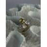 925 Sterling Silver Yellow & White Cz Ring Size 6