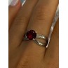 Vintage 925 Sterling Silver Ruby Ring Size 9.5