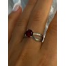 Vintage 925 Sterling Silver Ruby Ring Size 9.5