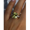 925 Sterling Silver Lemon Quartz Ring Size 8