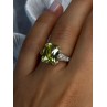 925 Sterling Silver Lemon Quartz Ring Size 8