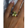 925 Sterling Silver Lemon Quartz Ring Size 8