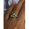 925 Sterling Silver Lemon Quartz Ring Size 8