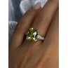 925 Sterling Silver Lemon Quartz Ring Size 8