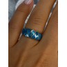 925 Sterling Silver Turquoise Ring Size 7