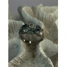 925 Sterling Silver Topaz & Aquamarine Ring Size 10