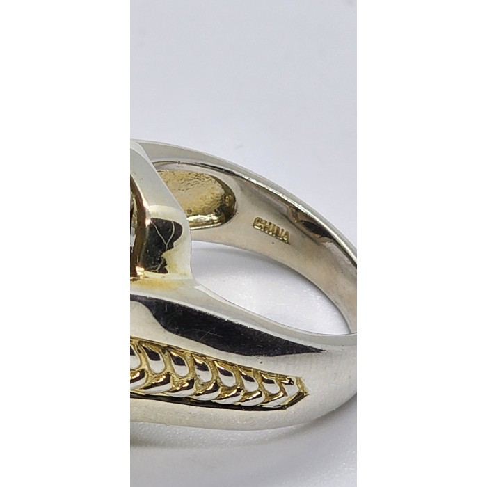 925 Sterling Silver Quartz Ring Size 7