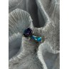 925 Sterling Silver Amethyst & Beryl & Opal Ring Size 7