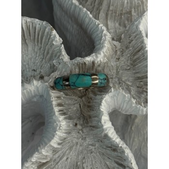 Vintage 925 Sterling Silver Turquoise Ring Size 7