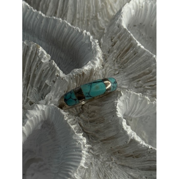 Vintage 925 Sterling Silver Turquoise Ring Size 7