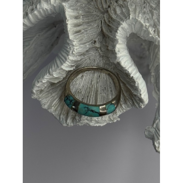Vintage 925 Sterling Silver Turquoise Ring Size 7