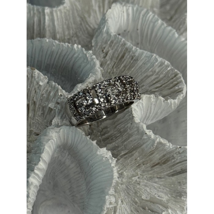 Elegant Design 925 Sterling Silver Beryl Ring Size 7.5