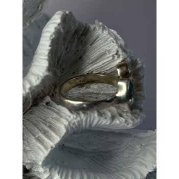 925 Sterling Silver Blue Topaz Ring Size 7