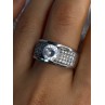 Elegant Design 925 Sterling Silver Cz Ring Size 10