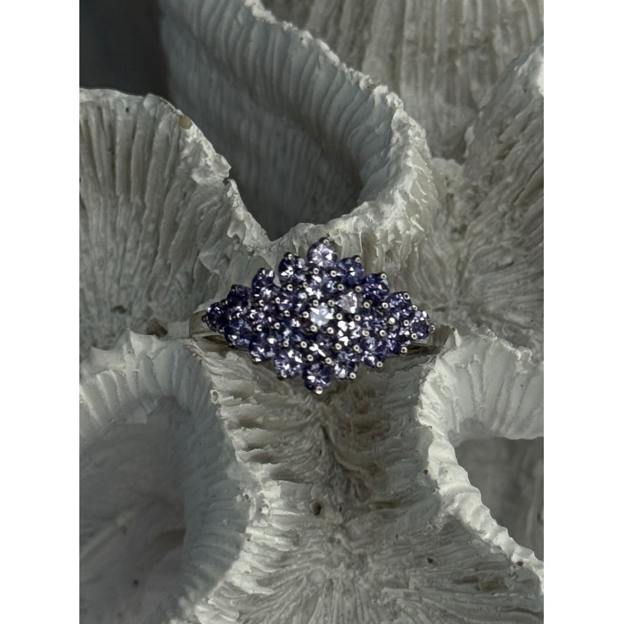 925 Sterling Silver Tanzanite Ring Size 9