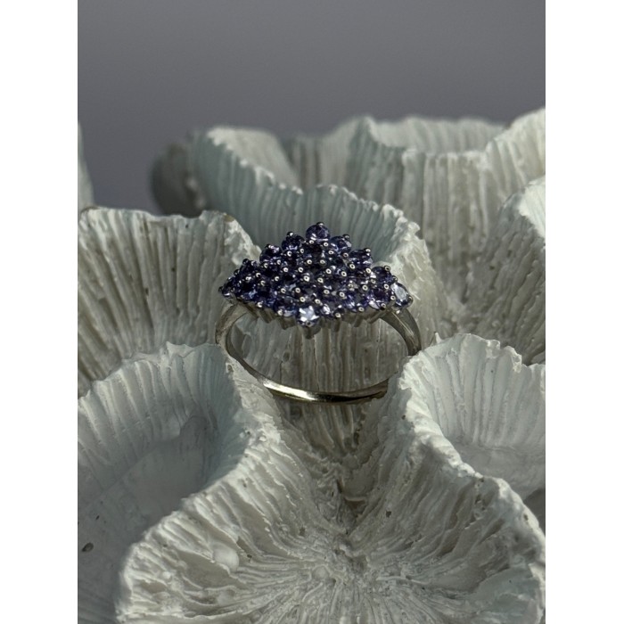 925 Sterling Silver Tanzanite Ring Size 9