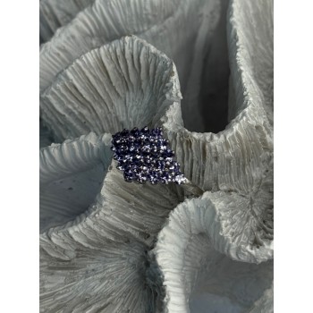 925 Sterling Silver Tanzanite Ring Size 9