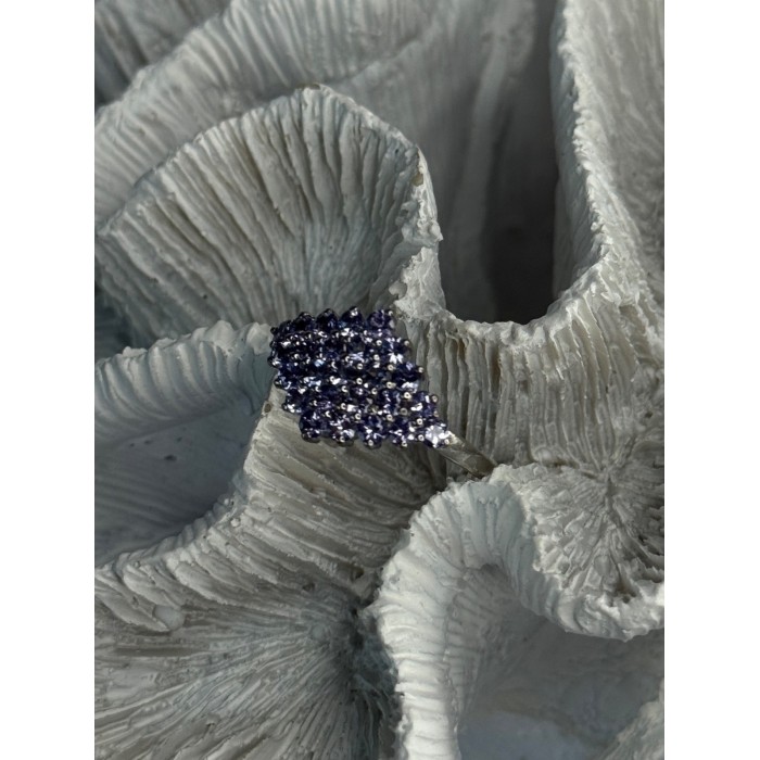 925 Sterling Silver Tanzanite Ring Size 9