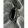 Vintage 925 Sterling Silver Onyx & Marcasite Ring Size 6.5