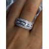Beautiful Design 925 Sterling Silver Cz Ring Size 11