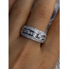 Beautiful Design 925 Sterling Silver Cz Ring Size 11