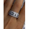 Beautiful Design 925 Sterling Silver Cz Ring Size 11