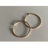 925 STERLING SILVER GOLD PLATED HOOP EARRINGS