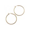 925 STERLING SILVER GOLD PLATED HOOP EARRINGS