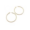 925 STERLING SILVER GOLD PLATED HOOP EARRINGS