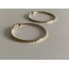 925 STERLING SILVER GOLD PLATED HOOP EARRINGS