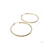 925 STERLING SILVER GOLD PLATED HOOP EARRINGS