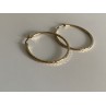 925 STERLING SILVER GOLD PLATED HOOP EARRINGS