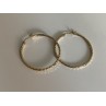 925 STERLING SILVER GOLD PLATED HOOP EARRINGS