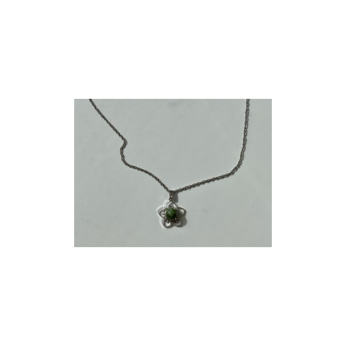 925 Sterling Silver Agate Chain With Pendant