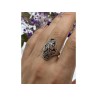 Vintage 925 Sterling Silver Marcasites Ring Size 10.25